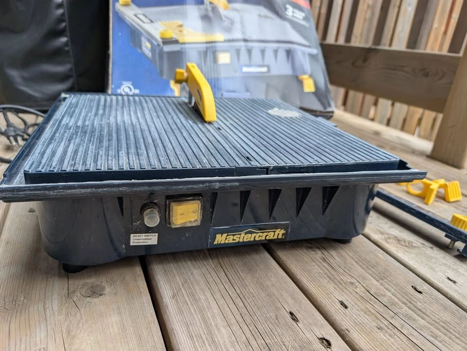 Mastercraft Wet Tile Saw with Bonus Blades - photo 2