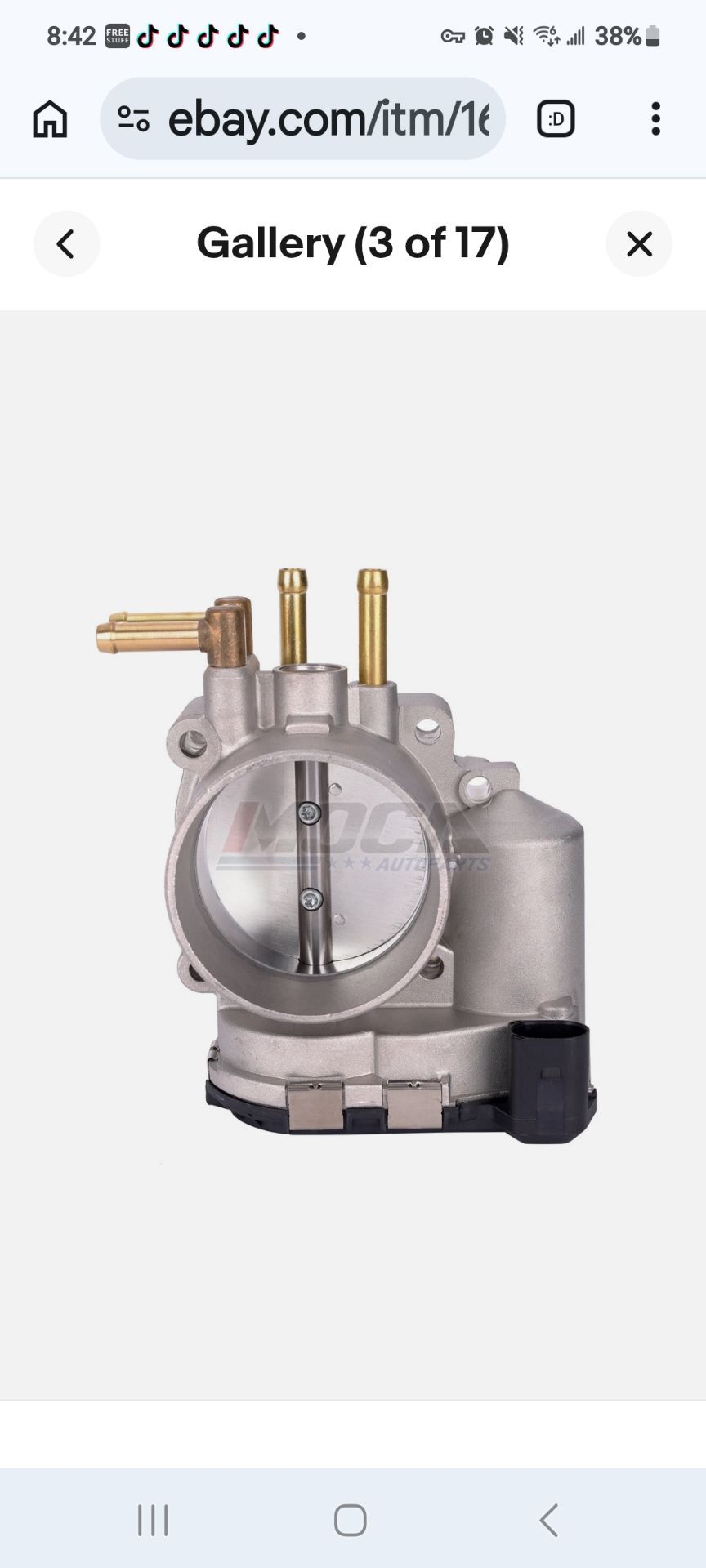 6-Pin Throttle Body w/Valve ASSY 00-05 VW Passat 2.8L