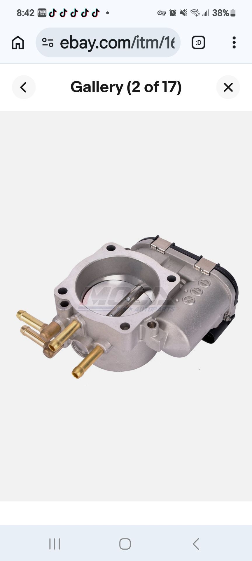 6-Pin Throttle Body w/Valve ASSY 00-05 VW Passat 2.8L - photo 4