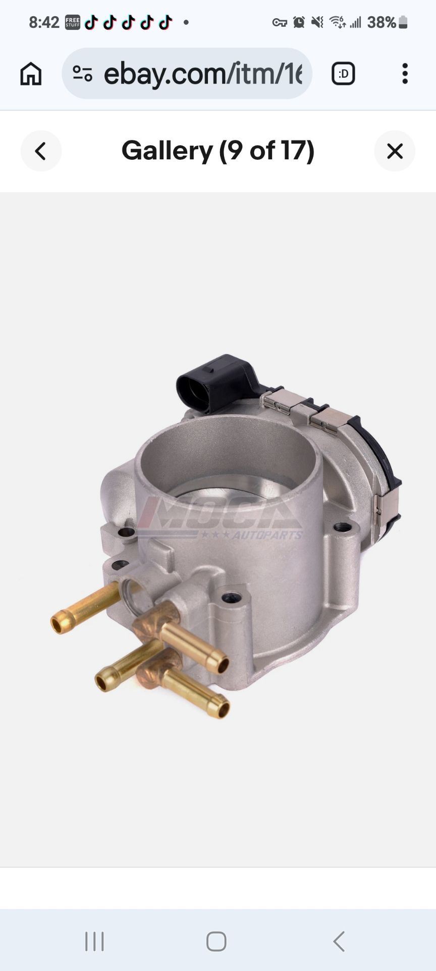 6-Pin Throttle Body w/Valve ASSY 00-05 VW Passat 2.8L - photo 5