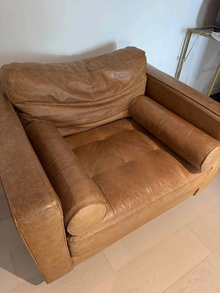Tan Leather Chair - photo 2
