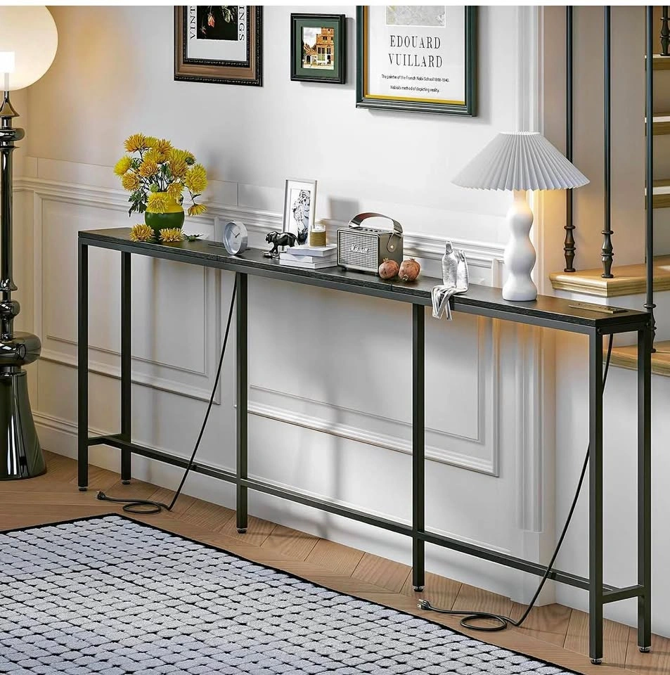 Console table with two outlets