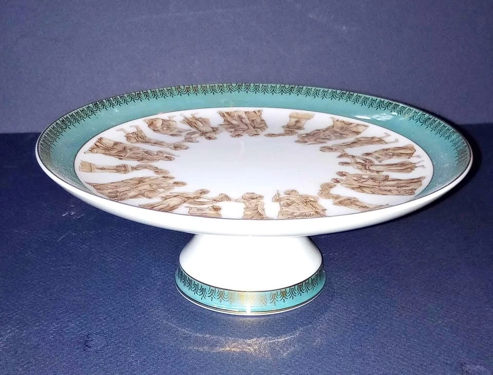 Vintage Cake Server Royal Crown pedestal plate