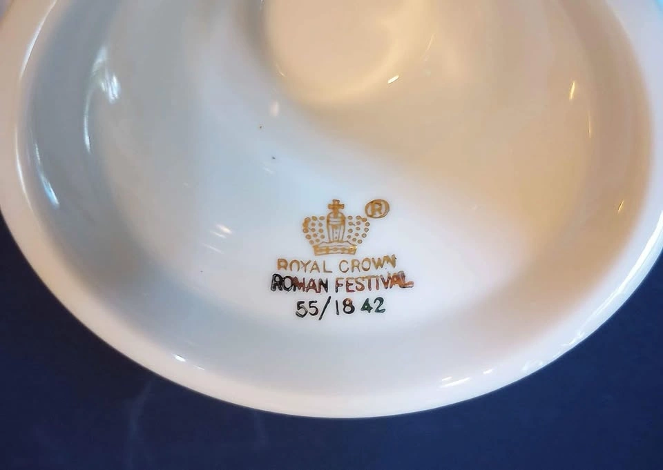 Vintage Cake Server Royal Crown pedestal plate - photo 3