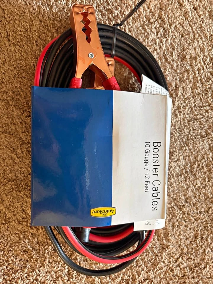 Booster Cables 10 Gauge 12 Feet