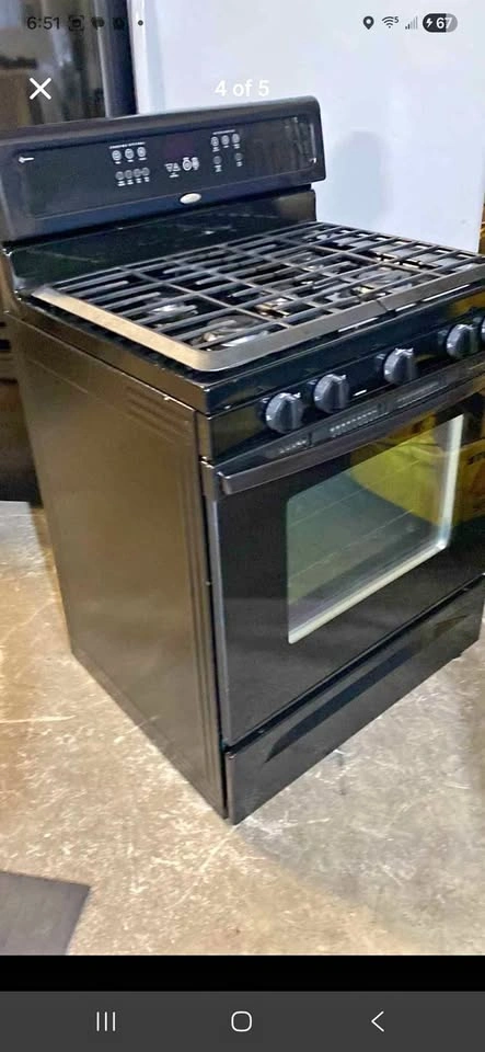 Whirlpool Stove Gas