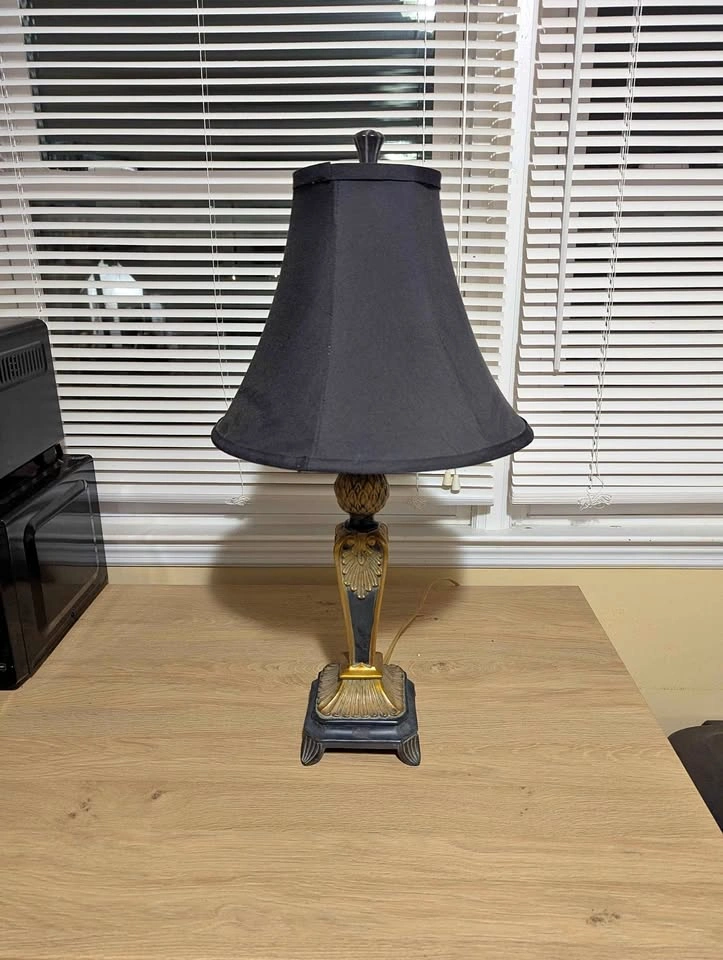 Black Art Deco Style Lamp