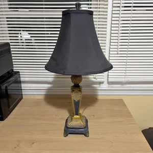 Black Art Deco Style Lamp
