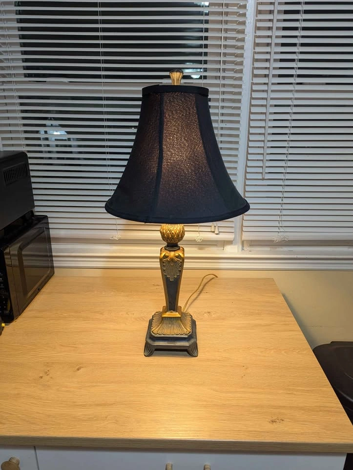 Black Art Deco Style Lamp - photo 2