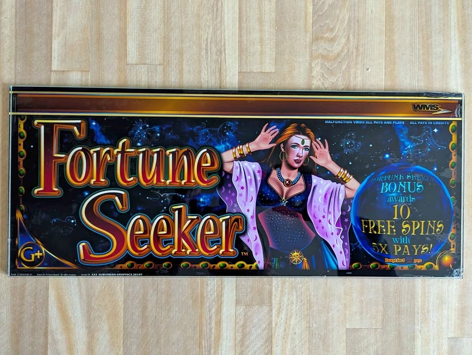Slot Machine Glass Insert - Fortune Seeker