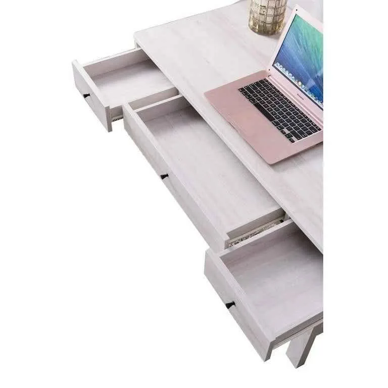 FC Design 47" White Oak Desk w/ USB image indicator(3)