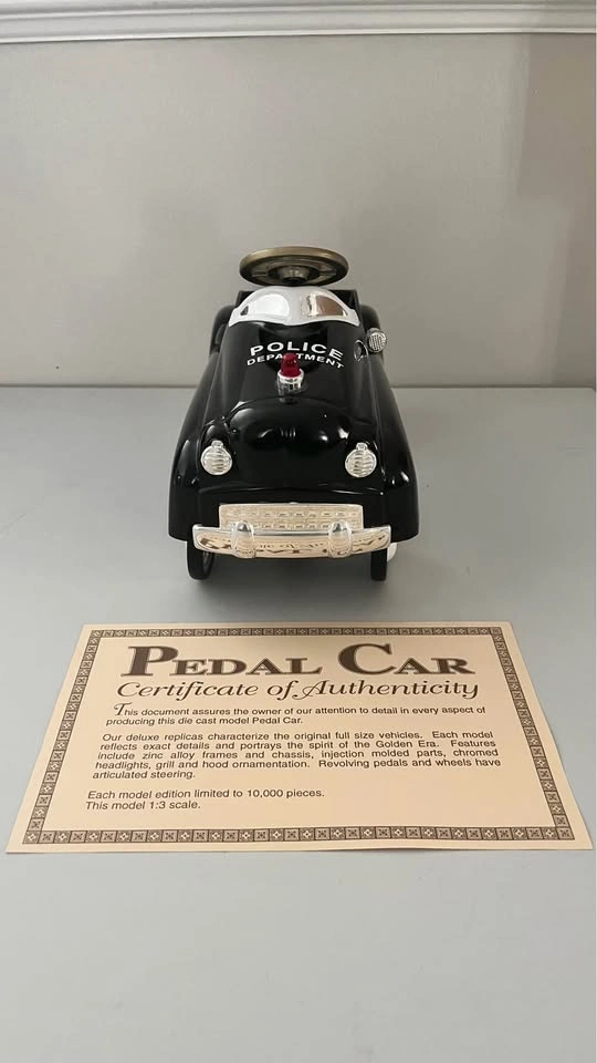 XONEX Squad Car Police 1:3 Scale 1993 Limited Edition Pedal Car - photo 2