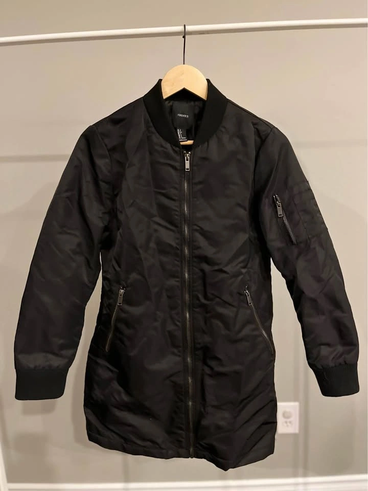 FOREVER 21 Black Ladies Jacket Small Size - photo 3