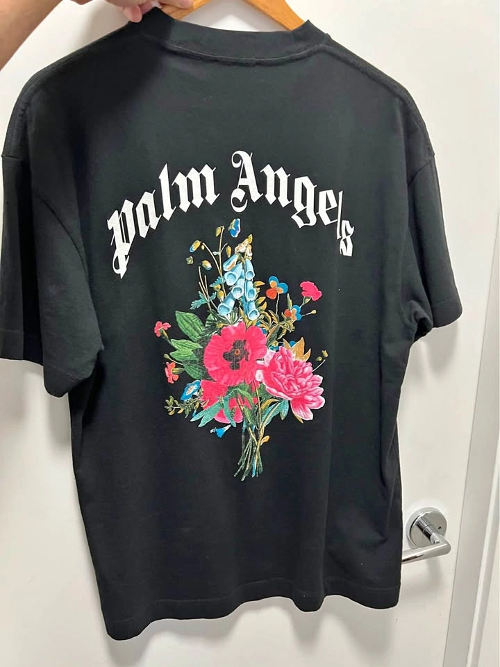 Palm Angels Flowers M Tshirt Medium Size
