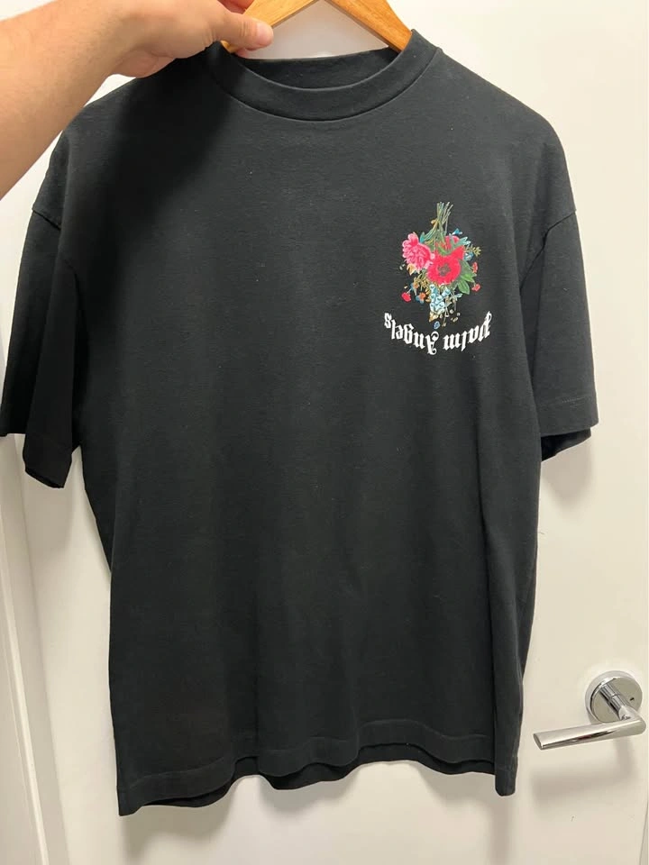 Palm Angels Flowers M Tshirt Medium Size - photo 2