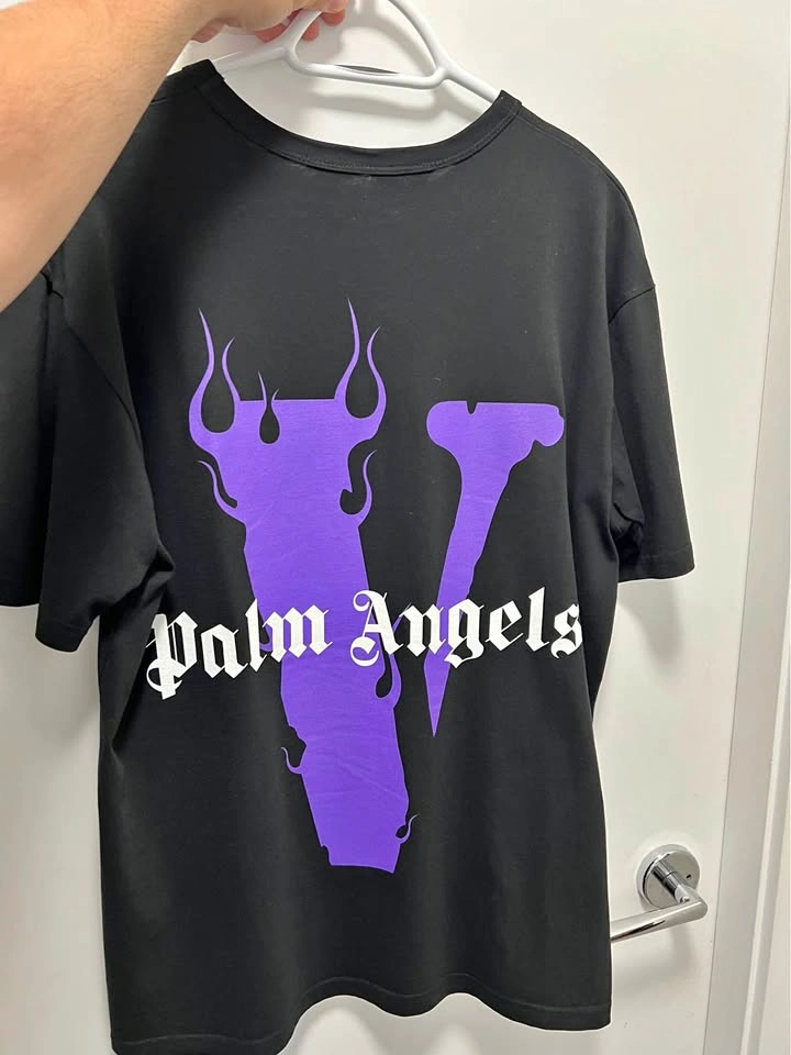 Palm Angels X Vlone Collab T-Shirt Size M Black