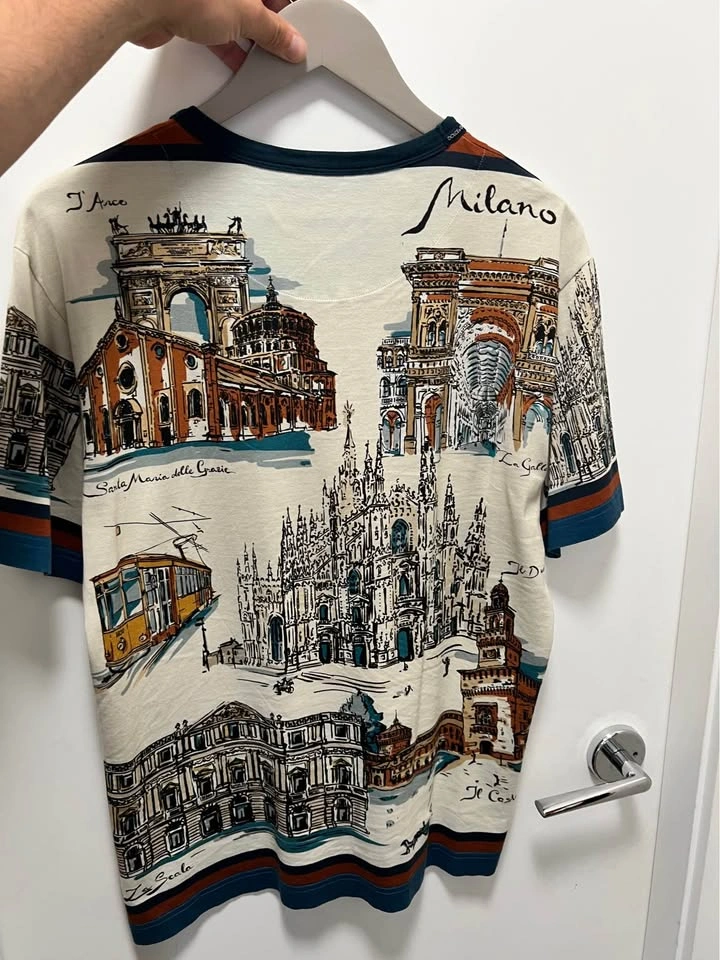 D&G TShirt Medium Size M Dolce and Gabbana Milan Italy Shirt Pol - photo 2