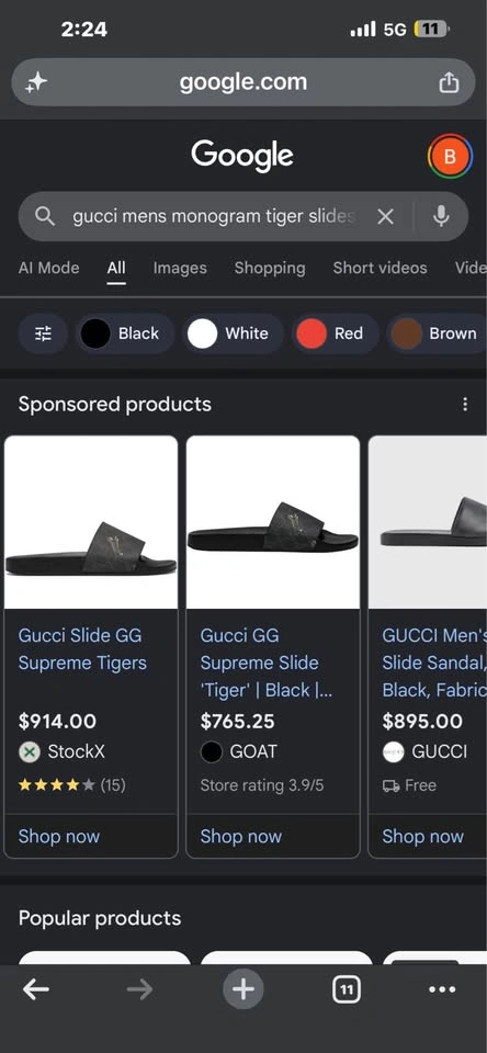 Gucci Slides Mens Size 9 / 9.5 - photo 4