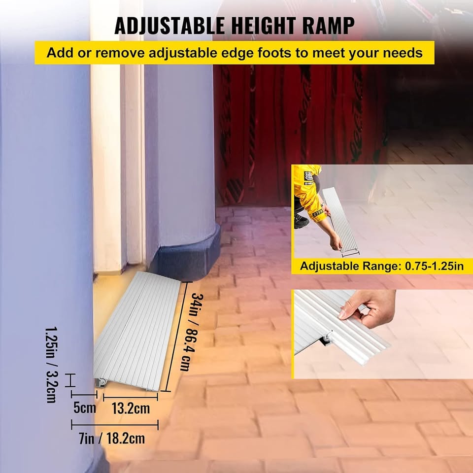 Multi Purpose 34" Long VEVOR Door Threshold Ramp - photo 5