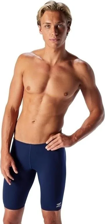 Speedo Men's Endurance+ Polyester Solid Jammer Swimsuit, 34 thumbnail