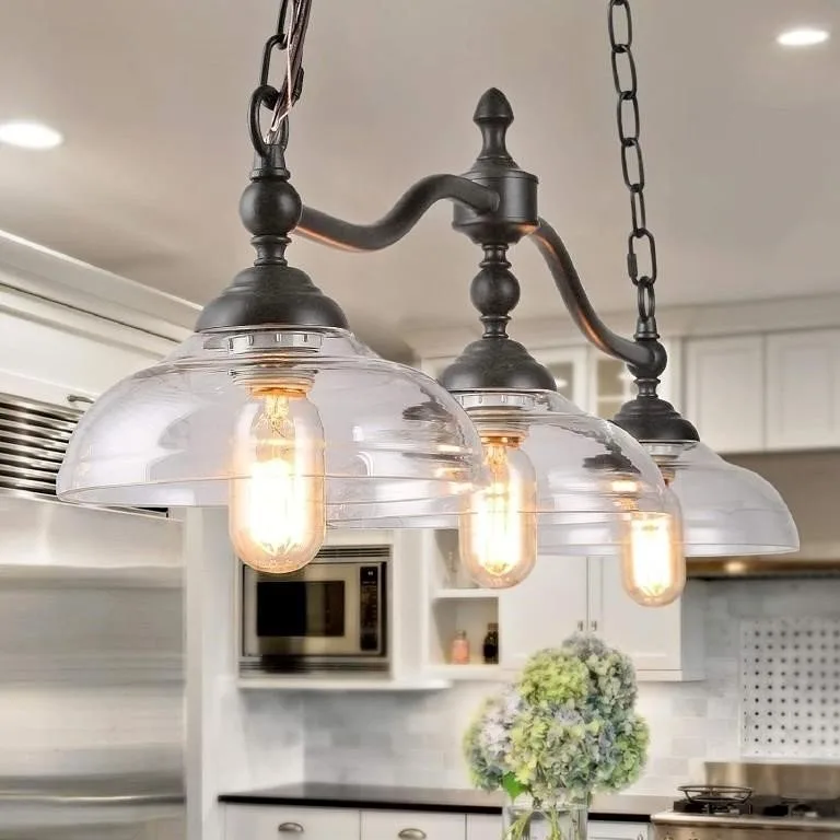 LOG BARN 5-Light Farmhouse Industrial Pendant Light thumbnail