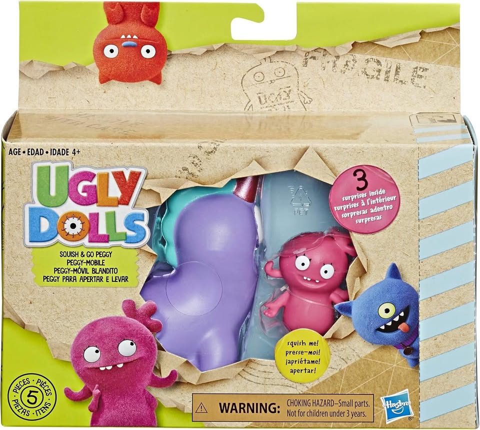 UglyDolls Moxy and Squish-and-Go Peggy, 2 Toy Figures