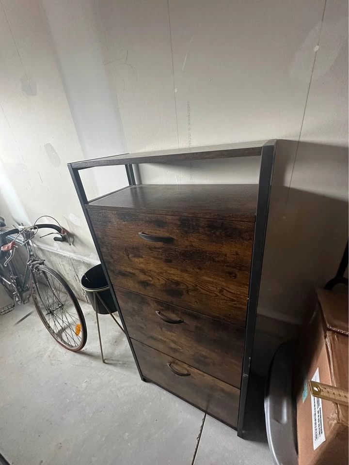 Rustic Industrial Shoe Rack Cabinet – 3 Tier Storage Organi - photo 2