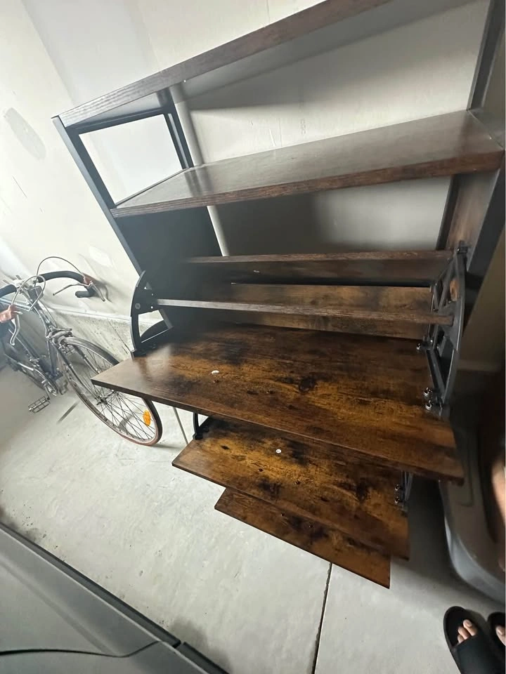 Rustic Industrial Shoe Rack Cabinet – 3 Tier Storage Organi - photo 3