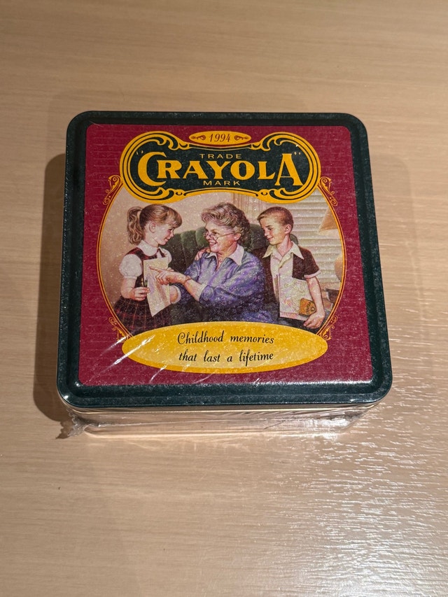 Vintage Limited Edition 1994 Crayola Tin Sealed