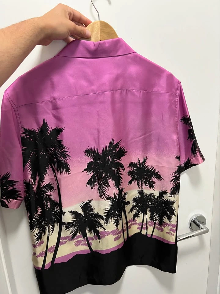 Palm Angels Silk Polo Sunset Summer - photo 2
