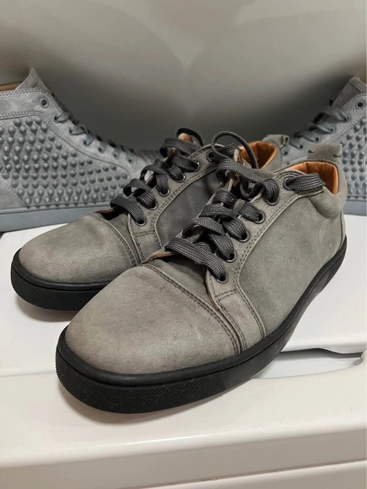 Louboutin Shoes Gray Mens Size 42 US 9 Grey Christian Louboutins - photo 2