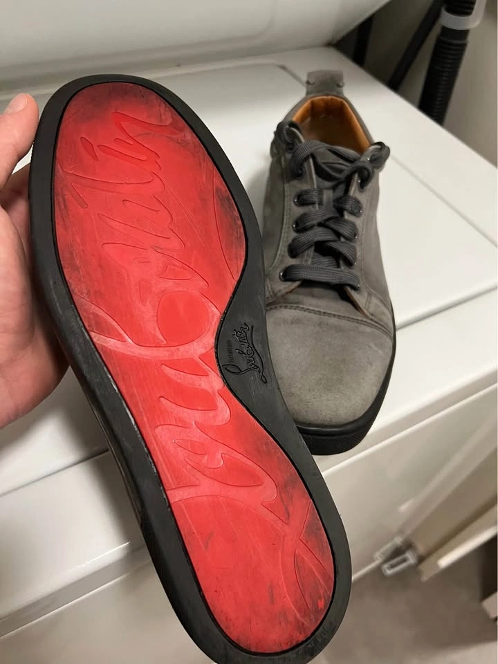 Louboutin Shoes Gray Mens Size 42 US 9 Grey Christian Louboutins - photo 3