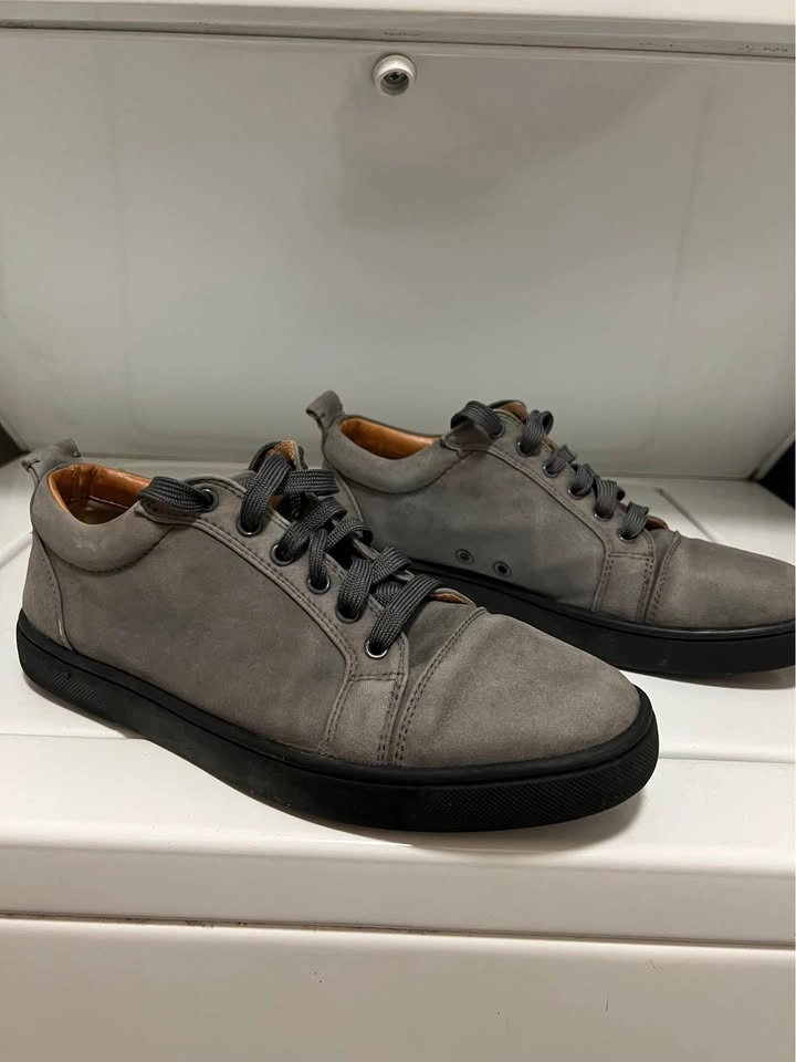 Louboutin Shoes Gray Mens Size 42 US 9 Grey Christian Louboutins - photo 5