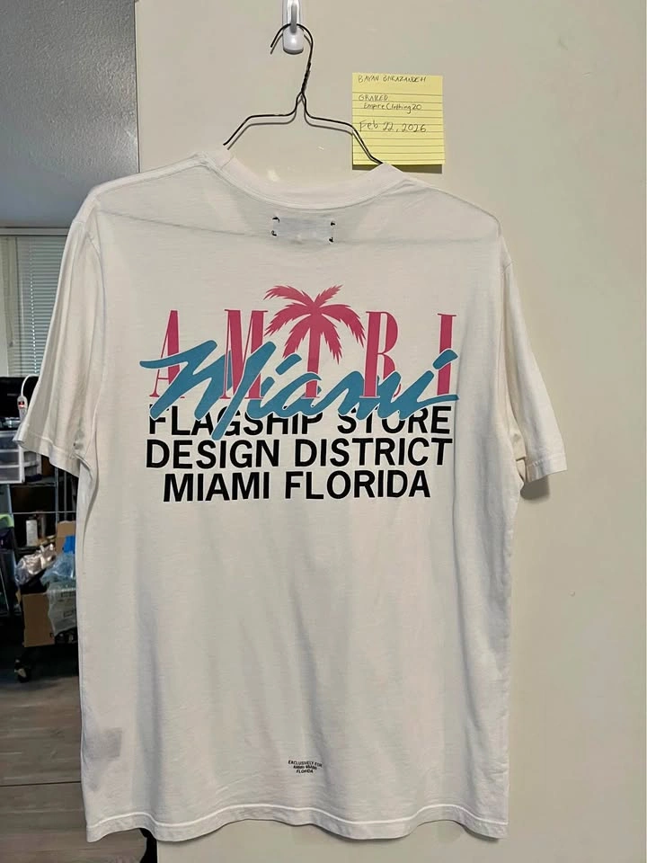 Amiri Tshirt Miami Pop-Up Shop Limited