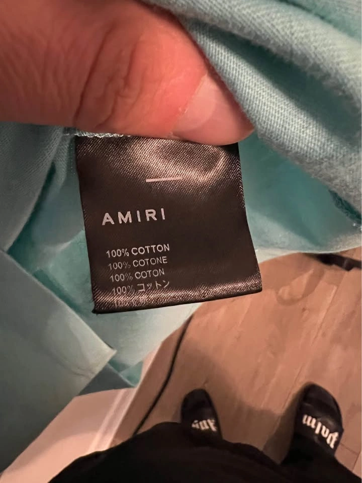 Amiri T-Shirt Tiffany Blue - photo 5