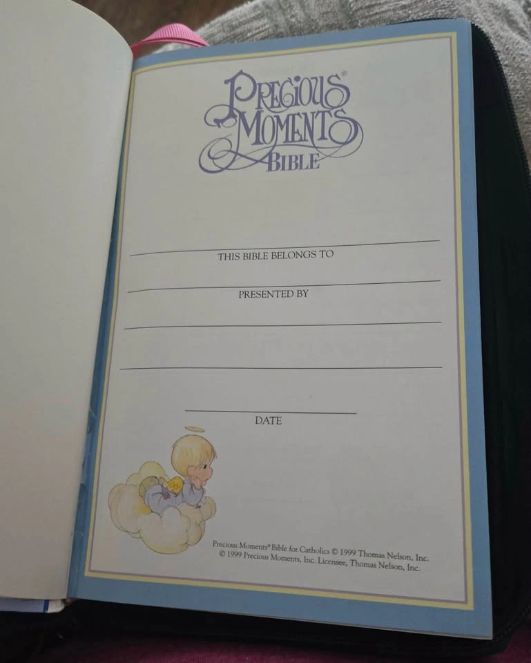 Precious Moments Good News Bible Catholic 2nd Ed Green Cover - photo 3