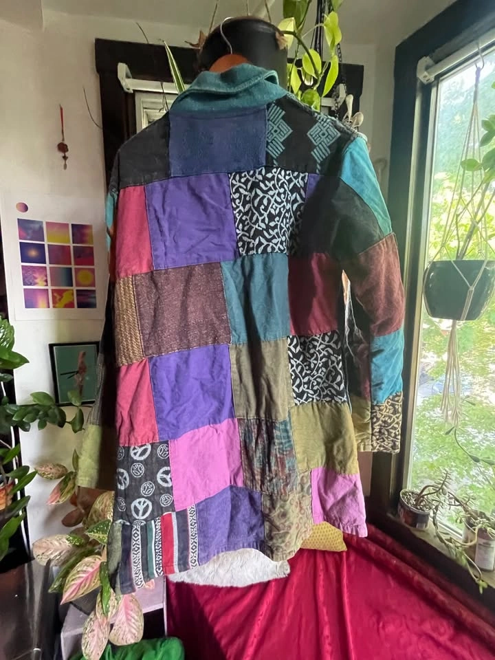 Cotton Colourful Patchwork Jacket - photo 2