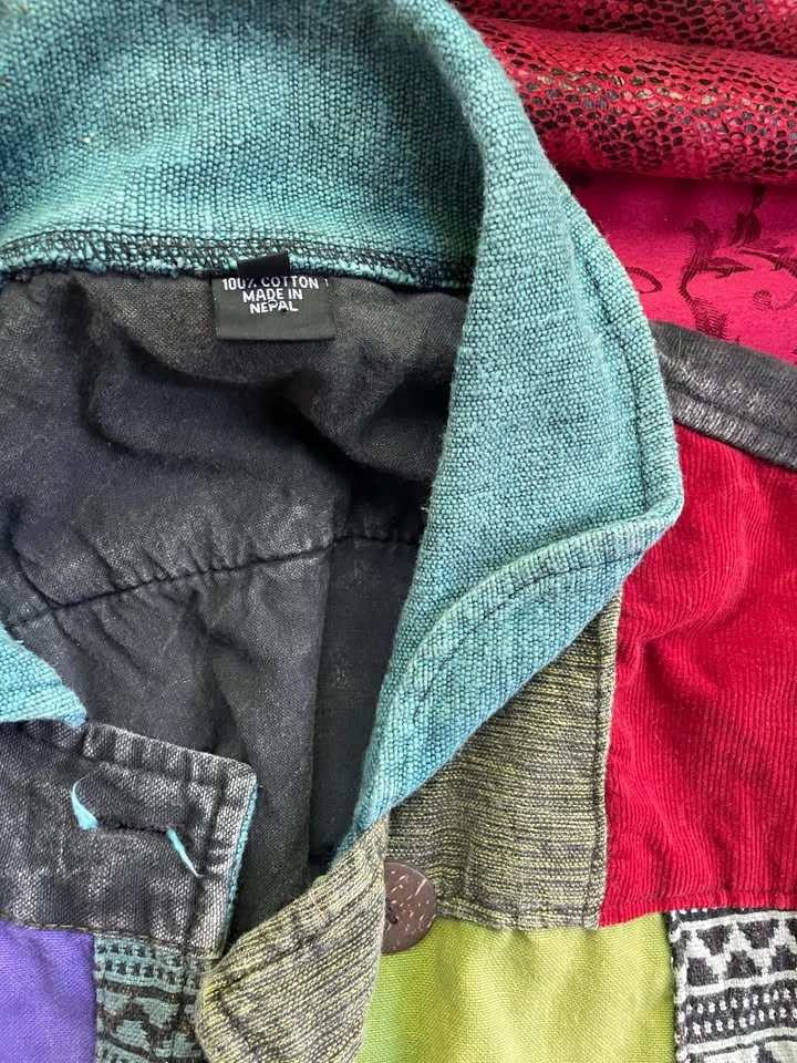 Cotton Colourful Patchwork Jacket - photo 3