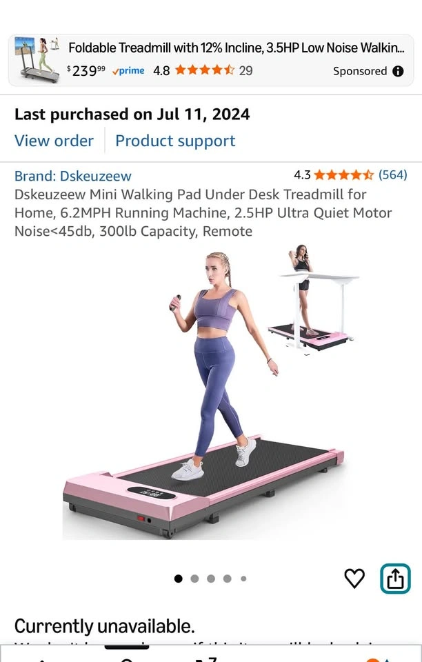 Dskeuzeew Mini Walking Pad – Pink - photo 2
