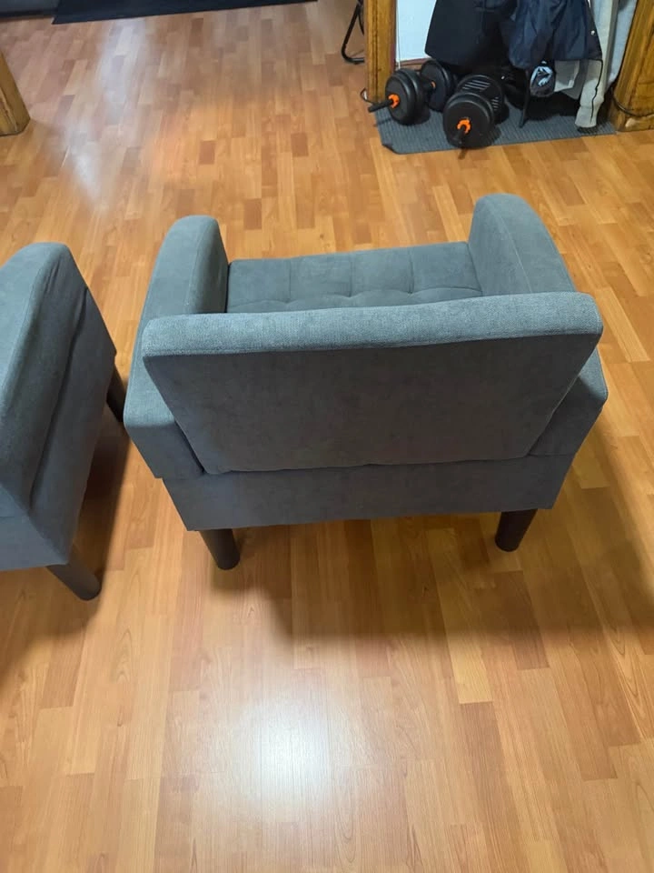 Two Accent Chairs and Shelf/Painting - photo 2