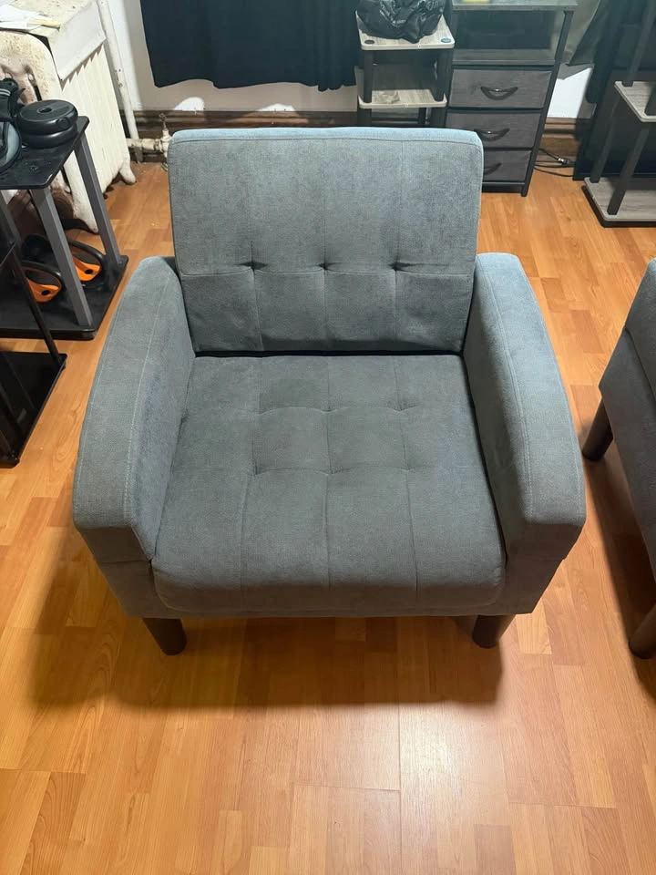 Two Accent Chairs and Shelf/Painting - photo 4