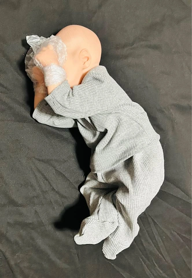 Reborn Real Life Baby Doll 17” Soft Silicone Real Newborn Sleepi - photo 4