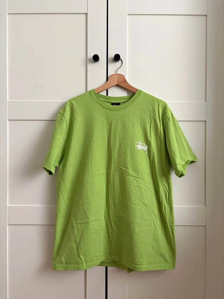 Stussy T-Shirt Neon Green Size L