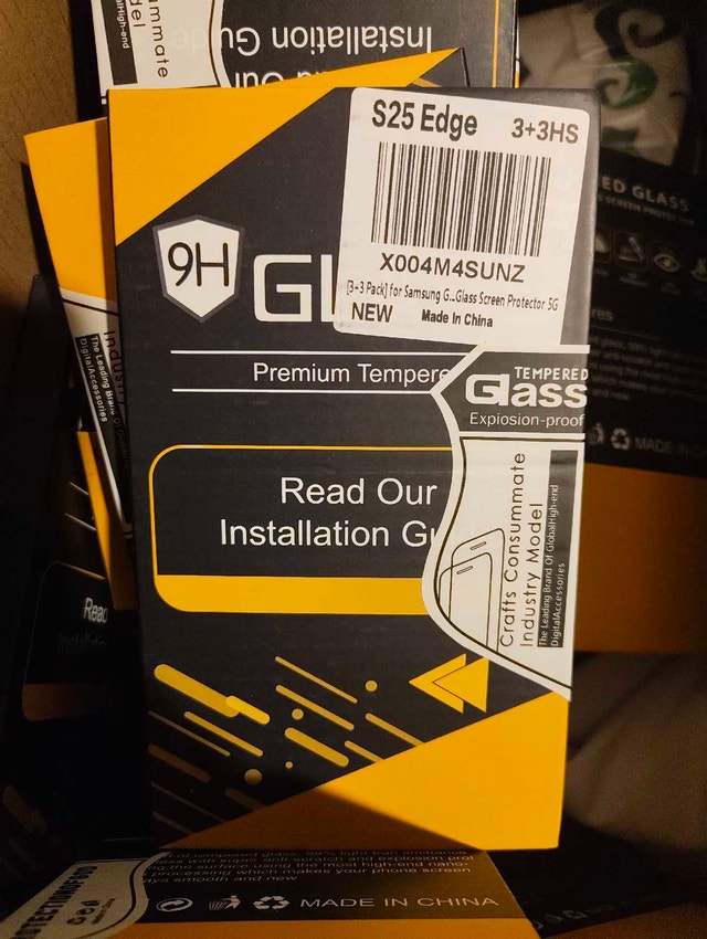 3 Pack Glass Screen Protector for Samsung Galaxy S25 Edge [6.7"