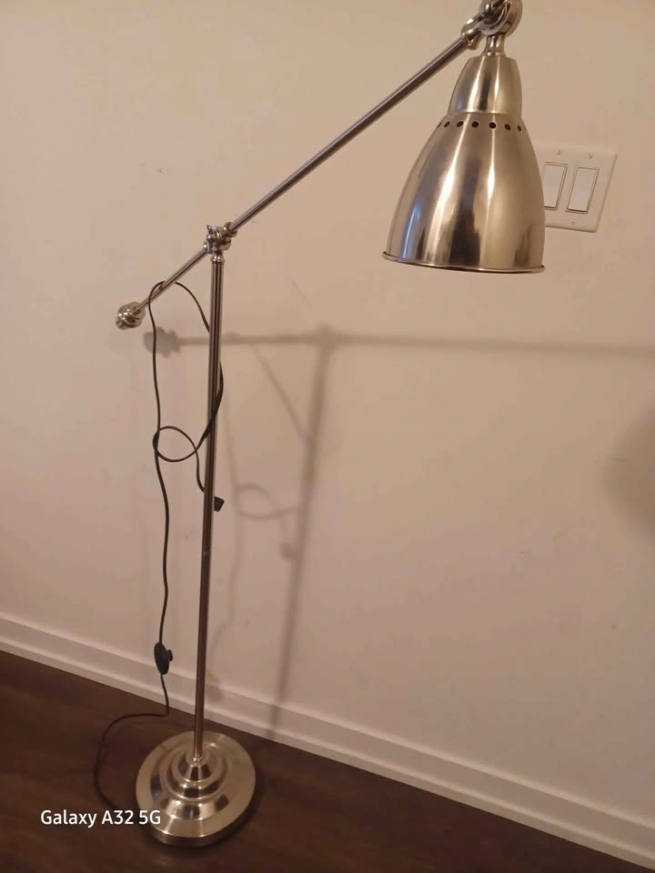 Adjustable Silver Floor Lamp - photo 2