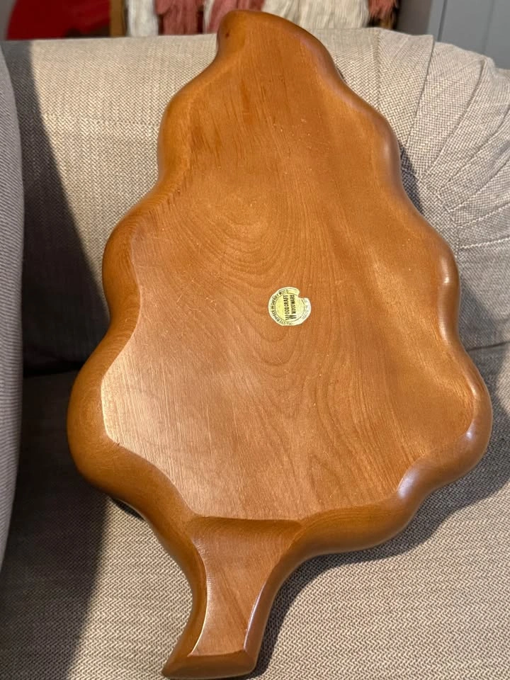 MCM Woodcraft Woodware Cherry wood candy dish - photo 5