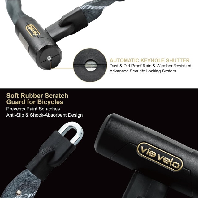 Via Velo 7mm Square Chain Bike Lock - 3.6ft - photo 4