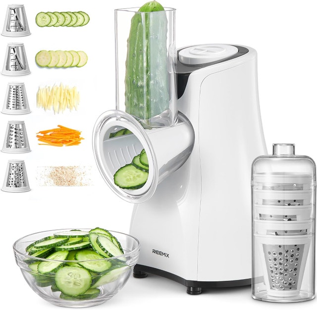 Reemix 5 Multi Blade Cheese Shredder & Salad Maker - photo 4