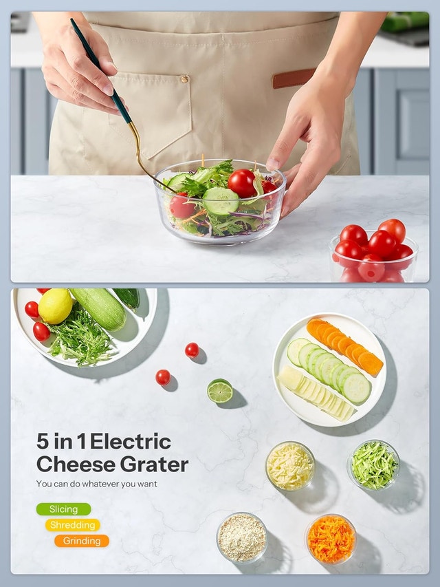 Reemix 5 Multi Blade Cheese Shredder & Salad Maker - photo 3
