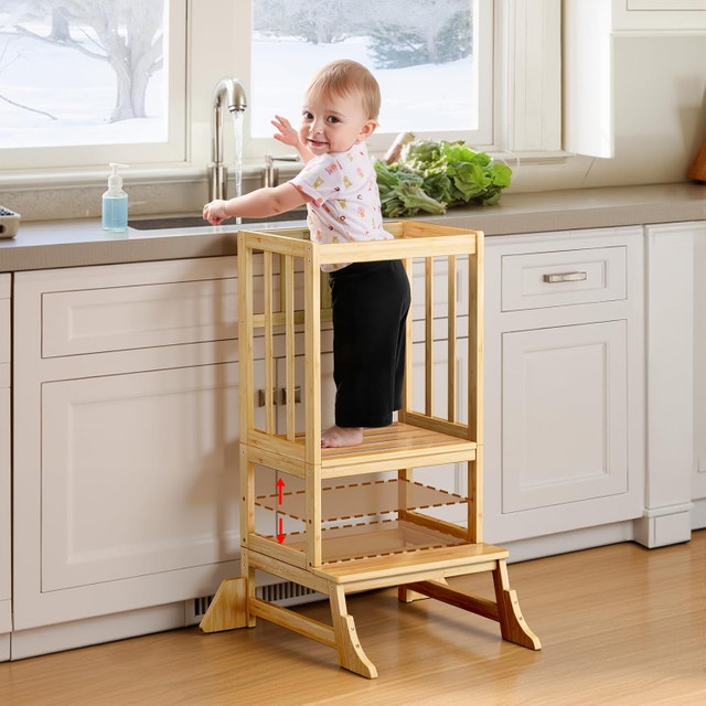 Height Adjustable Kitchen Step Stool for Toddlers - photo 3